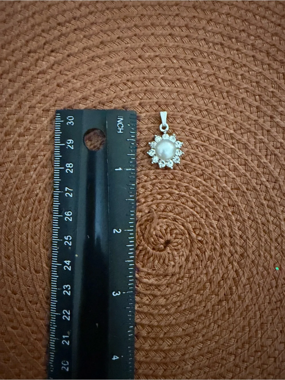 Classic Pearl and Crystal Starburst Pendant - White